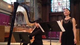 Der Nussbaum by Eunice Suen Soprano amp Frances Tang harp at St Aflege Church London [upl. by Noffihc]