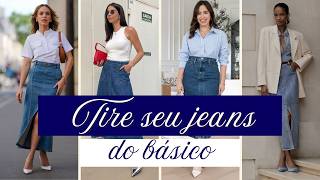 5 DICAS para Tirar o JEANS do BÁSICO e Montar LOOKS ELEGANTES [upl. by Erl]