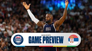 Olympic Basketball Preview Team USA faces Serbia as winner advances to Gold Medal game  CBS Sports [upl. by Rise]