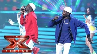 Weve gotta feeling Reggie N Bollie are having a good night  SemiFinal  The X Factor 2015 [upl. by Sabra736]