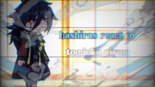 Hashiras react to tomioka giyuu knydemon slayerWIP 05 NiniIsJustNini [upl. by Yorel]