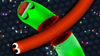 Slitherio 1 Troll Hacker Snake vs Trap Giant Snakes Epic Slitherio Gameplay [upl. by Macy893]