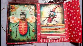 Christmas Folio ♥️🪰 Quirky Bugs ♥️ 🪰 Folio HowTo [upl. by Sixela220]