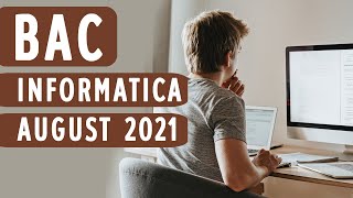 Rezolvare Bac Informatica august 2021 [upl. by Duval533]