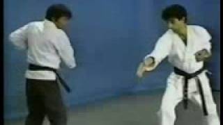 Nunchaku Tadashi Yamashito vs knife [upl. by Sidnac]