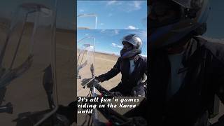 Riding in the Karoo is tough for a novice like me f800 karoo gs [upl. by Yzzik]