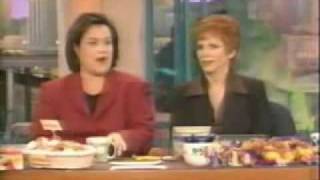 Reba McEntire on The Rosie O Donnell Show Co Host song [upl. by Erdne]