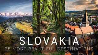 SLOVAKIA  35 most beautiful destinations  Cinematic video [upl. by Naerol]