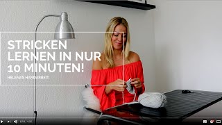 Folge 1  Maschen anschlagenaufnehmen Stricken lernen in 10 Minuten [upl. by Billy]