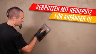 Verputzen für Anfänger Wand verputzen Verputzen einer Wand Anleitung Reibeputz auftragen innen [upl. by Dowell139]