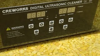 CreWorks Premium 10L 240 Watt Ultrasonic Cleaner Review [upl. by Skardol742]