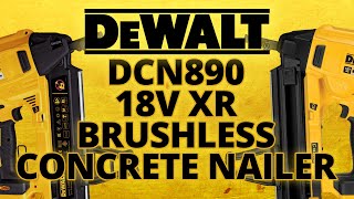 Dewalt DCN890 18v XR Brushless Concrete Nailer  Toolstop Showcase [upl. by Maddy757]