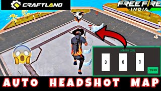 Auto hadshot craftland map code  Free fire only headshot craftland map by HN SHRI craftland [upl. by Salba]