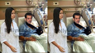 Katrina Kaif meet with Salman Khan at Hospital after Major Surgery for Rib Injury [upl. by Yhtnomit752]