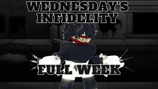 Wednesdays Infidelity FULL WEEK  Roblox Friday Night Bloxxin [upl. by Ainafetse]