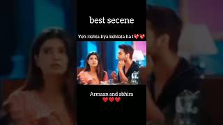 Yeh rishta kya kehlata haiarmaan and abhirabest dramaviralshort love short yuotubeshorts [upl. by Geminian989]