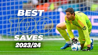 Best 100 Goalkeeper Saves 202425 HD [upl. by Ahsiruam]