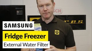 Samsung Fridge Freezer Water Filter Change External Hafex Filter [upl. by Rodmann669]