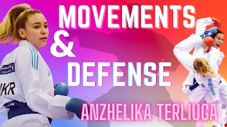 Defence amp Movements Techniques with Anzhelika Terliuga Karate 55 [upl. by Aramak]