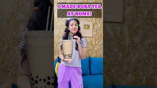 I MADE THE BEST BOBA TEA AT HOME shorts youtubeshorts [upl. by Askwith]