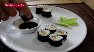 Domowe sushi maki nawet dla dzieci  SkutecznieTv HD [upl. by Sirromal]