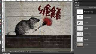 Photoshop Elements Virtual Stencil Graffiti [upl. by Hyams]