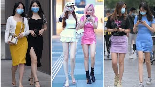 Chinese Girls Street Fashion 抖音 Style China [upl. by Devlen]