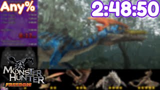 Monster Hunter Freedom  Any Speedrun  24850 [upl. by Nosro275]