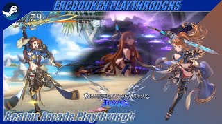 Granblue Fantasy Versus Rising PCSteam  Beatrix Arcade Playthrough [upl. by Peterec]