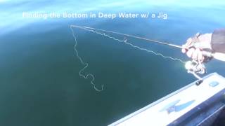 Walleye Fishing Tips  Finding Bottom with a Jig in Deep Water [upl. by Dalton]