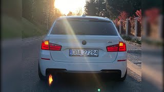 275hp BMW 525d diesel F10F11 STAGE 1 STRAIGHT PIPE  NEW EXHAUST TIPS SOUND [upl. by Dorcea]