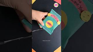 DIY Chips Packet Gift  DIY Fathers Day Gift shorts youtubeshorts creative craft viral art [upl. by Debo]