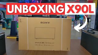 UNBOXING DAN REVIEW GOOGLE TV SONY 65 INCH TERBARU  SONY XR 65X90L [upl. by Alletse]