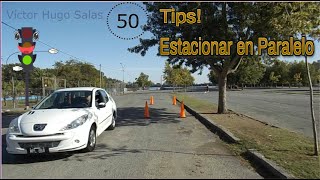 Estacionamiento Paralelo Alinearse Correctamente Examen de manejo práctico Tandil Argentina 2021 [upl. by Gunther]