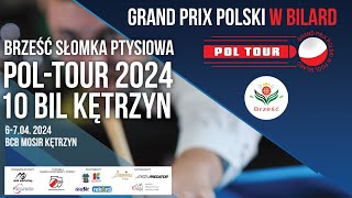 Grand Prix Polski w Bilard  Brześć Słomka Ptysiowa POL TOUR 2024  SOBOTA 2 [upl. by Haimorej]