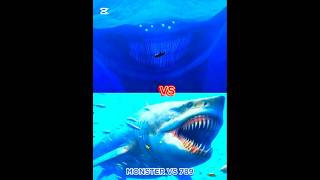 el gran maja vs megalodon  mosasaurus  giant moray eel  blue whale shorts viral monster the [upl. by Blanding325]