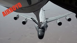 RC135 Rivet Joint Refueling With KC135 Tankers [upl. by O'Gowan123]