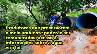 Produtores que preservarem o meio ambiente poderão ser remunerados [upl. by Hank]