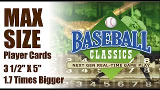 Baseball Classics MAX Announcement [upl. by Annelg]