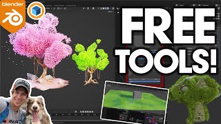 5 FREE NEW Plant and Landscape Tools for Blender [upl. by Hashum]