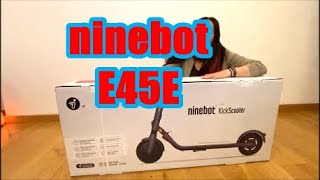 Unboxing Monopattino Elettrico SEGWAY NINEBOT E45E Bonus Mobilità novembre 2020FAVOLOSO [upl. by Calendre]