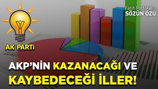 AKP ANKETİNDE İŞTE AKP’NİN KAZANACAĞI VE KAYBEDECEĞİ YENİ İLLER [upl. by Jo Ann]