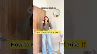 How to find jeans 👖 size youtubeshorts jeans howto fashion style fyi hacks [upl. by Enneira687]