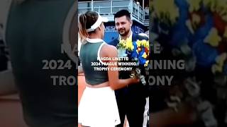 MAGDA LINETTE 2024 PRAGUE WINNING TROPHY CEREMONY shorts [upl. by Teews]