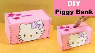 How to Make Piggy Bank at Home  DIY Easy Piggy Bank  Amazing Piggy Bank Craft Idea [upl. by Eenwahs]