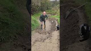 Making a woodland valley landscaping permaculture fitnessmotivation exercise mud cat woodland [upl. by Etnovad323]