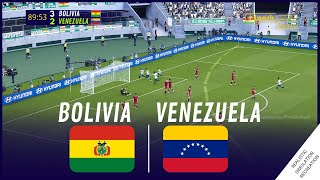 BOLIVIA vs VENEZUELA 2024 World Cup Qualifiers Simulation and Prediction [upl. by Aelber]