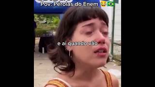 Pérolas do enem memes humor enem shorts [upl. by Nnadroj71]