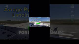 AVRAGE ryanair landing shortsfeed superhard b737900 mcas comedyvideos aviation hahaha lol [upl. by Rodgiva]