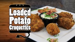 Loaded Mashed Potato Croquettes Recipe  HellthyJunkFood [upl. by Ardeha437]